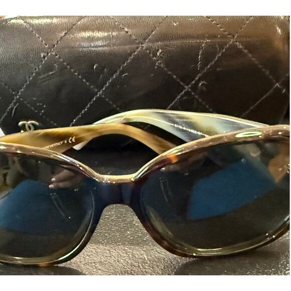 Chanel CC Coco Mark Camellia Flower Sunglasses*CASE INCLUDED* 56|16|130 - Picture 6 of 8